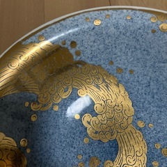 九谷　萌苑　【人間国宝】吉田美統作　金襴手汐騒鉢の画像