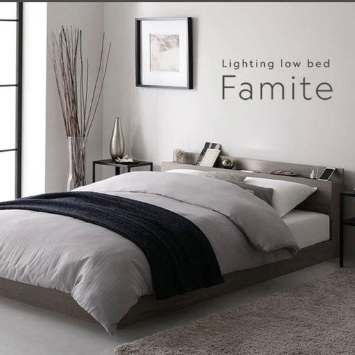 【定価49800▶︎14800】RASIK セミダブル ベッド Famite