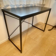 【美品】✨2台目/木目調×ブラックアイアンの万能デスクの画像