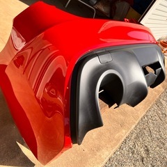 【新車外100km】BRZ ZC6 後期 純正リアバンパー 86 ZN6流用可？ ピュアレッド 山梨県 甲府市  手渡しの画像