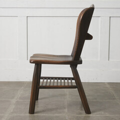 【発送の場合は即購入不可】 飛騨産業 キツツキ PROVINCIAL ウィングチェア 無垢材 オーク プロヴィンシャル カントリー 椅子 ダイニングチェア クラシック 97438の画像