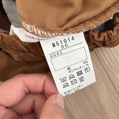 mou jon jonコーデュロイパンツの画像