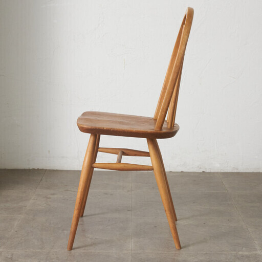 【発送の場合は即購入不可】 ercol フープバックチェア 4本 スポーク アーコール ダイニングチェア 英国 ヴィンテージ 曲木 椅