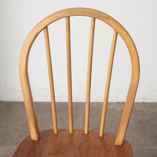 【発送の場合は即購入不可】 ercol フープバックチェア 4本 スポーク アーコール ダイニングチェア 英国 ヴィンテージ 曲木 椅