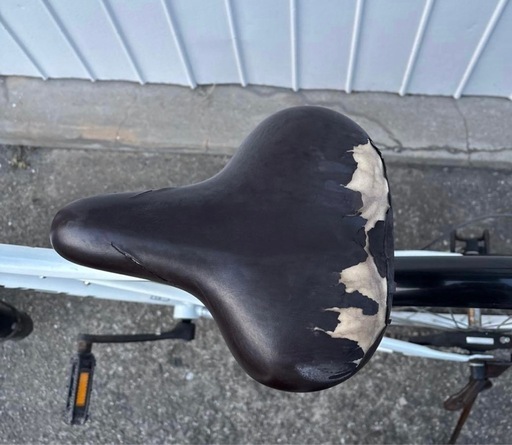 MANWELL パンクしない自転車 変速付き 前カゴあり