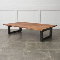 【発送の場合は即購入不可】 マスターウォール MOSAIC リビングテーブル センターテーブル ウォールナット MasterWal 木製 スチール脚 モザイク アカセ木工 98348の画像