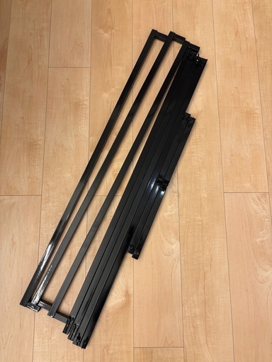 2本セットアイアン ブラック ハンガーラック 組み立て式 ART OF BLACK 