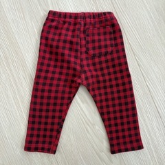 ユニクロ チェックフリースパンツの画像