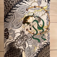 雷神黒龍喧嘩図の画像