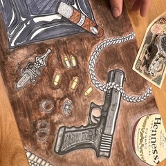 マフィアの机の画像