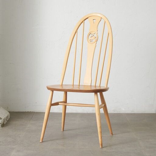【発送の場合は即購入不可】 Ercol スワンバック チェア アーコール ヴィンテージ 椅子 ダイニングチェア ウィンザーチェア サイドチェア 無垢材 ビンテージ 86801