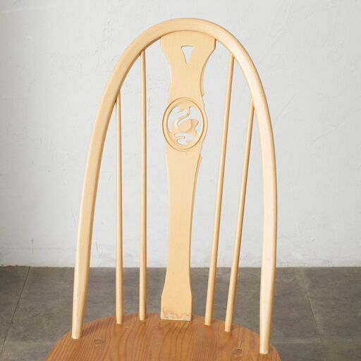 【発送の場合は即購入不可】 Ercol スワンバック チェア アーコール ヴィンテージ 椅子 ダイニングチェア ウィンザーチェア サイドチェア 無垢材 ビンテージ 86801