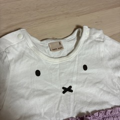プティマイン　夏服　80サイズ　ミッフィーロンパース　可愛い女の子の画像