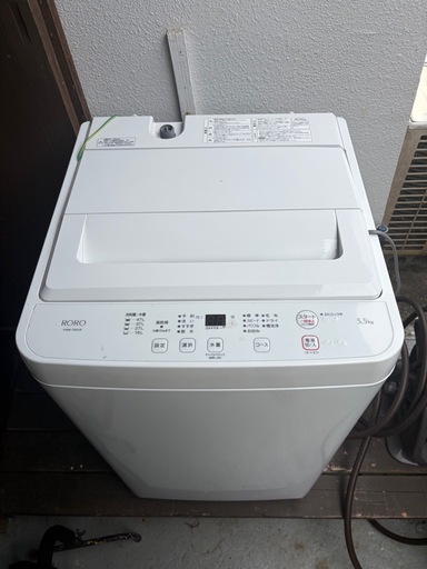 【配達可能】5.5kg 洗濯機 RORO YWM-T55LW
