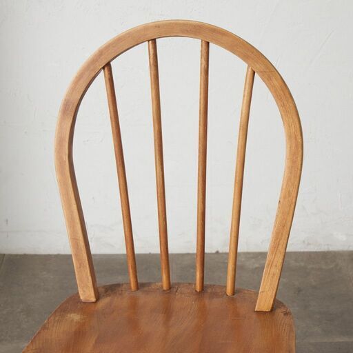 【発送の場合は即購入不可】 ercol フープバックチェア 4本 スポーク アーコール ダイニングチェア 英国 ヴィンテージ 曲木 椅