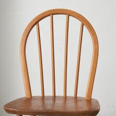 【発送の場合は即購入不可】 ercol フープバックチェア 4本 スポーク アーコール ダイニングチェア 英国 ヴィンテージ 曲木 椅子 エルム 天然木 イギリス 88674の画像