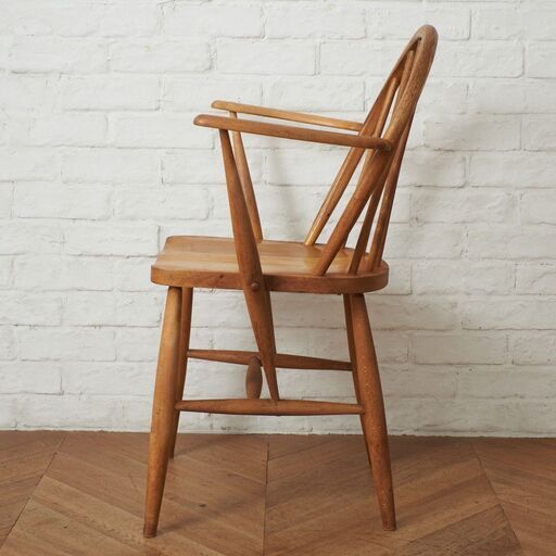 【発送の場合は即購入不可】 ercol フープバック アームチェア アーコール 英国 ヴィンテージ 椅子 エルム ウィンザーチェア ダ