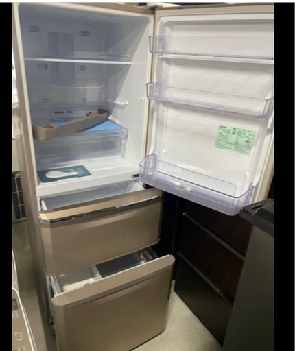 NO B394?福岡市内配送設置無料✨?335L 三菱ノンフロン冷凍冷蔵庫⭐️ ⭐️MR-C34Z-P1⭐️