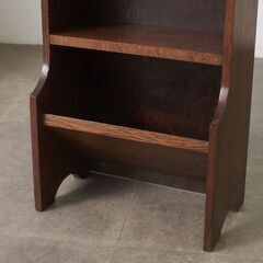 【発送の場合は即購入不可】 英国 アンティーク オープンシェルフ オーク 楢 ブックケース 飾り棚 本棚 ブックシェルフ 木製 書棚 収納家具 西欧 クラシック 96384の画像