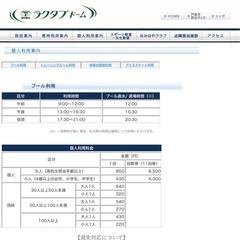 ラクダムドームプール引き換え券４枚の画像