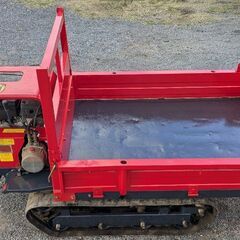 鹿児島発　築水キャニコム　油圧ダンプ式　ガソリンエンジンクローラー運搬車BFC501の画像