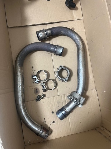 ホンダ バブ　ホーク2ホーク3 純正 マフラー エキパイ フランジ セット