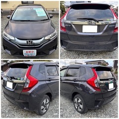 🉐H27 フィットハイブリッド 4WD 車検8/7/16 110,800kmの画像