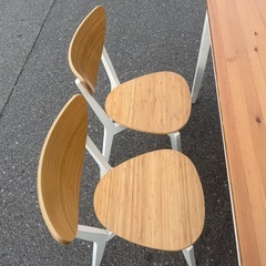 IKEA ダイニングテーブルセット　イス4脚
の画像