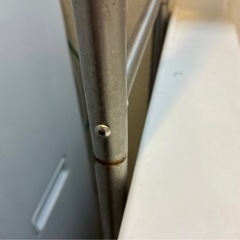 ニトリ　伸縮ステンレス洗濯機ラックの画像