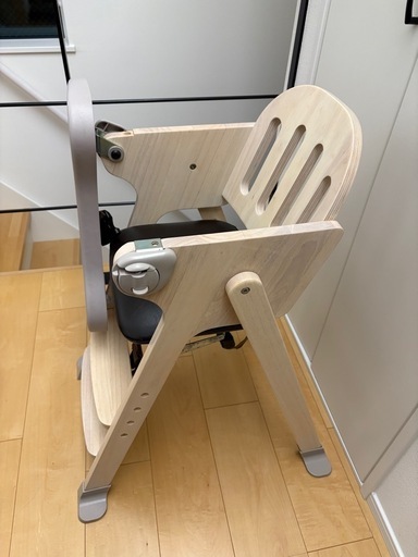 KATOJI 木製ハイチェア Easy-sit ベビーチェア テーブル付き