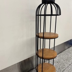 アンティーク インテリア 飾り棚　鳥かご　モチーフ　什器　ディスプレイ　ラック　アーチシェルフ　飾り棚の画像