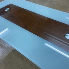 NOCE ガラス ローテーブル 中古美品 家具  の画像