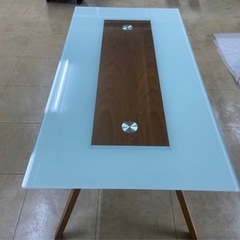 NOCE ガラス ローテーブル 中古美品 家具  の画像