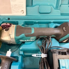 makita マキタ 充電式ディスクグラインダ GA408DRG 充電器 バッテリー セットの画像