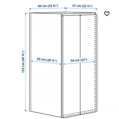 IKEA  イケア　子供家具　クローゼット　SMASTAD スモースタードの画像