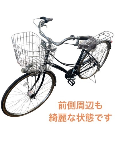 ミヤタ 自転車 シティサイクル 27インチ ママチャリ 内装3段変速 黒色 NO.613