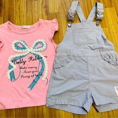 120cm 女の子　パンツ　スカート　サロペット　などの画像