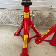 2tジャッキスタンド　4基セット　傷防止ゴムラバー付きの画像