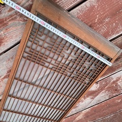 組子細工ガラス戸×1枚の画像