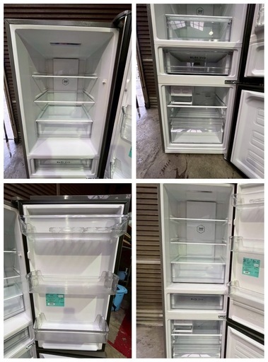 中古　Haier　ハイアール　冷蔵庫　2ドア　右開き　JR-NF326A　326L　2021年製
