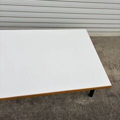 【那須町役場】折畳みテーブル白　座卓　座敷　畳　リビング　学習机　長机　机　ホワイト【管理番号464】の画像
