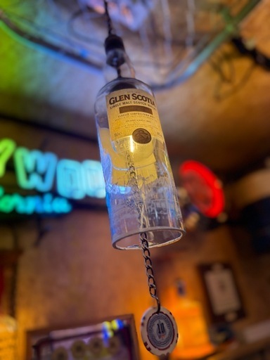 【SIN GARAGE】おしゃれボトルライト GLEN SCOTIA ボトルライト ペンダントライト 間接照明 ハンドメイド インテリア SIN GARAGE】おしゃれボトルライト GLEN SCOTIA ボトルライト