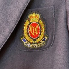 金ボタン　ダブルブレザー　150Aの画像