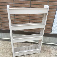 JM20828S)☆お値下げ スリムラック 幅：約12cm 高さ：約90cm 奥行：約54cm  中古品【取りに来られる方限定】の画像