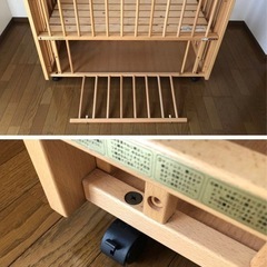 ベビーベッド&ベッドマット&ベビー布団一式の画像