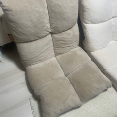 座椅子　リクライニング　ブラウンの画像