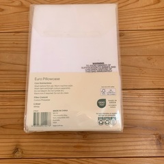 openook Euro pillowcase 洗いやすいシンプルな枕カバー(綿/ポリエステル)PVC不使用の画像