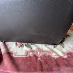 2人掛け　ソファー　ふかふか　合皮　茶色　背もたれ大の画像