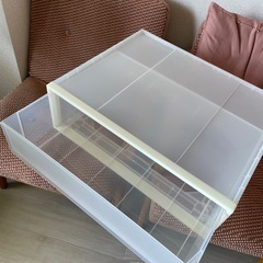 無印良品　衣装ケースワイド　高さ18センチの画像