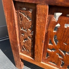 1273😸　衝立 パーテーション 木製 アンティークの画像